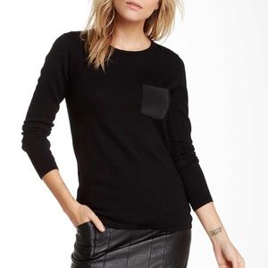Stylish Black Lightweight Wool Sweater.